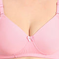 Padded Non-Wired Full Cup T-shirt Bra in Soft Pink