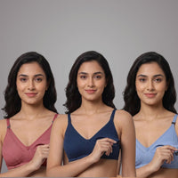 New Mom Essential Combo – Nursing Cover + 3 Feeding Bras + 3 C section Panties