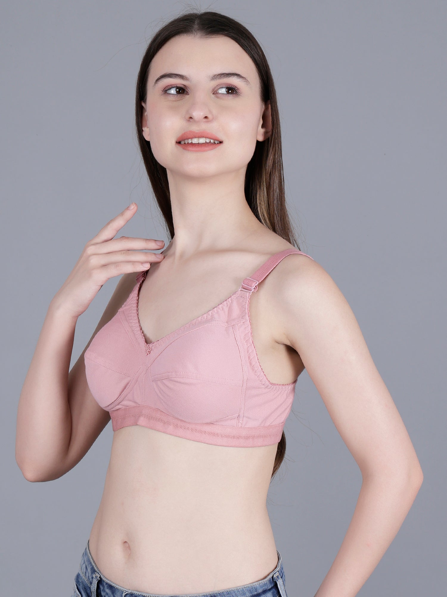 Cotton Non-Padded Non-Wired Full Coverage Bra for Everyday Use