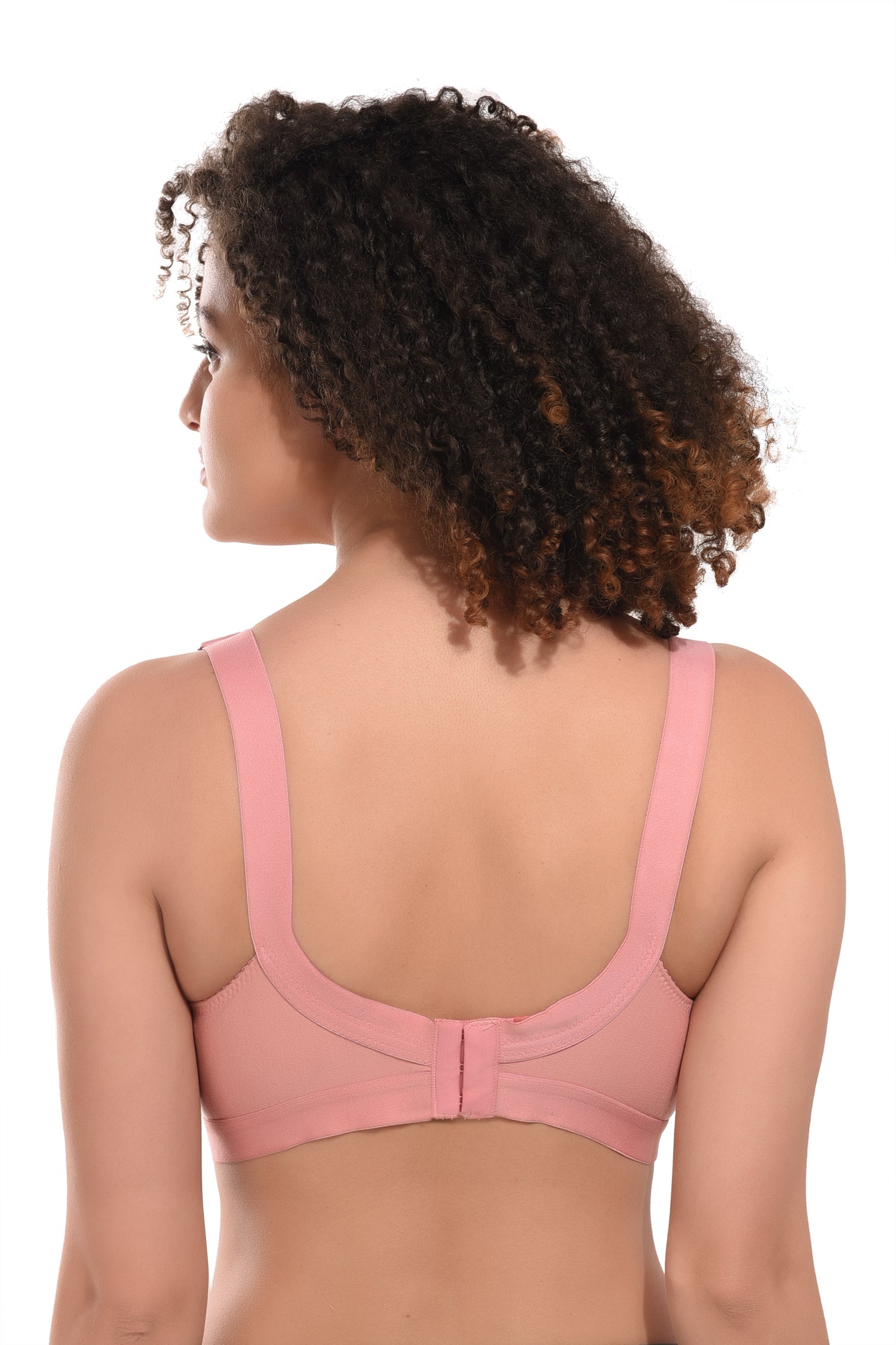 Women's Cotton Non-Padded Heavy Bust Full Coverage Non-Wired T-Shirt Plus Size Bra