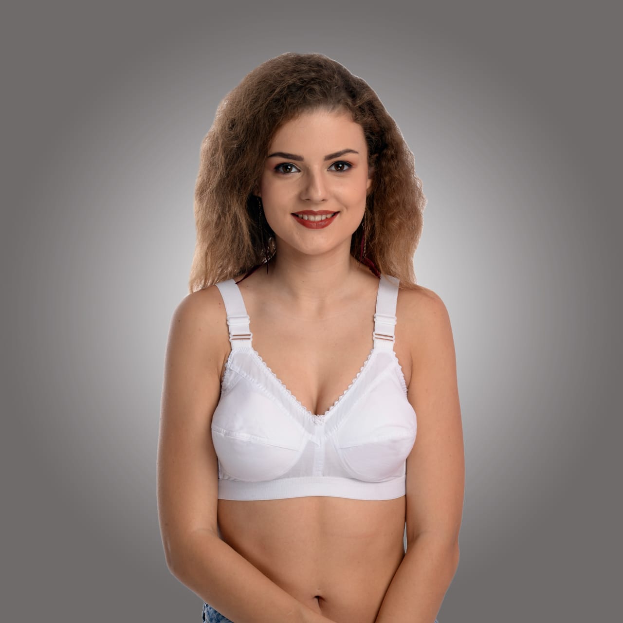 Mirae secret Women's Full Coverage Non-Padded Cotton Cotton Wire Free Regular Bra/ Adjustable Straps