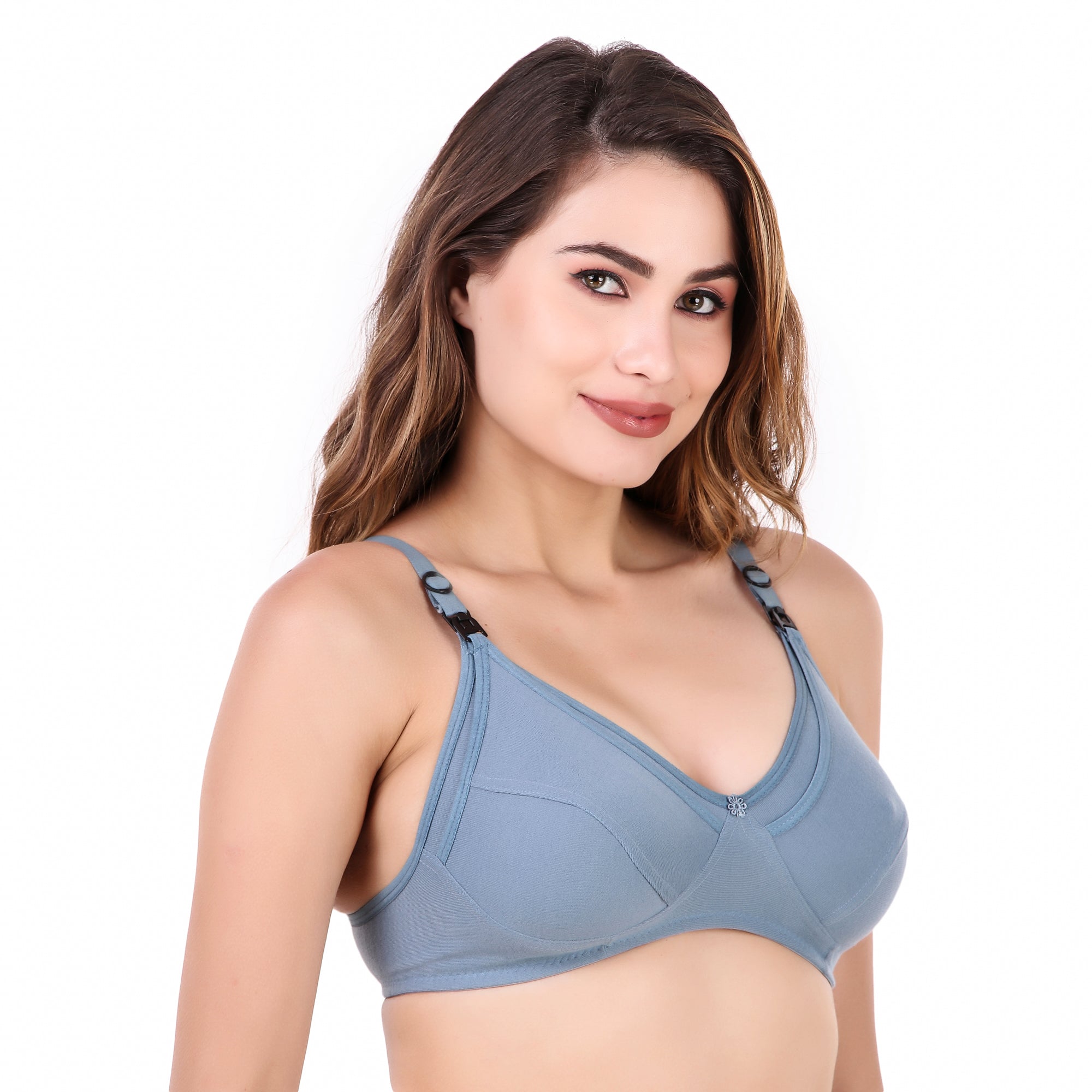Mirae secret Women Cotton Full Cup Non Padded Maternity Breastfeeding Mother /Nursing Bra/Maternity Bra B Cup