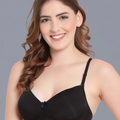 Padded Non-Wired Full Cup T-shirt Bra in Black