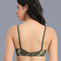 Camouflage Print Lycra Everyday T-shirt Padded Bra